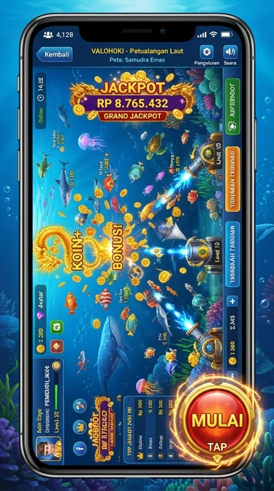 Cuplikan layar menu unduhan valohoki untuk perangkat Android